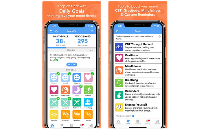 App de salud mental Moodfit