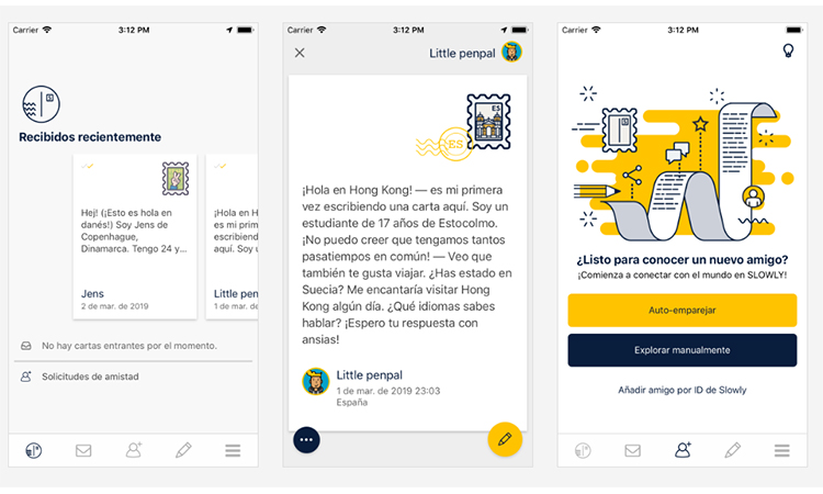 App para conocer gente Slowly