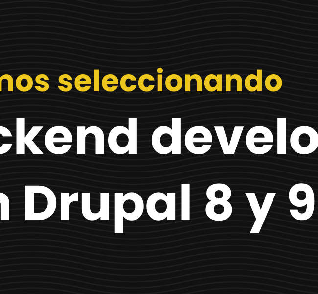 Backend developer con Drupal
