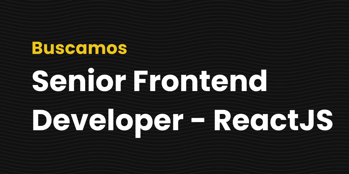 Senior frontend developer con react