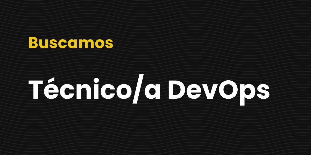 buscamos tecnico devops