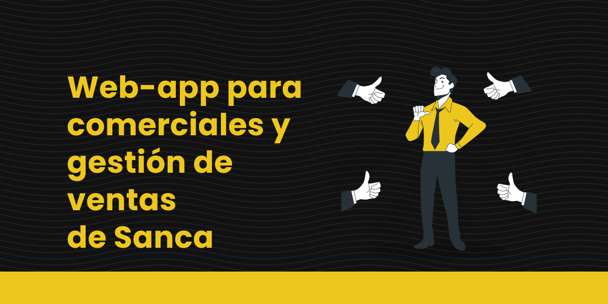 Web-app para comerciales y gestion de ventas de Sanca
