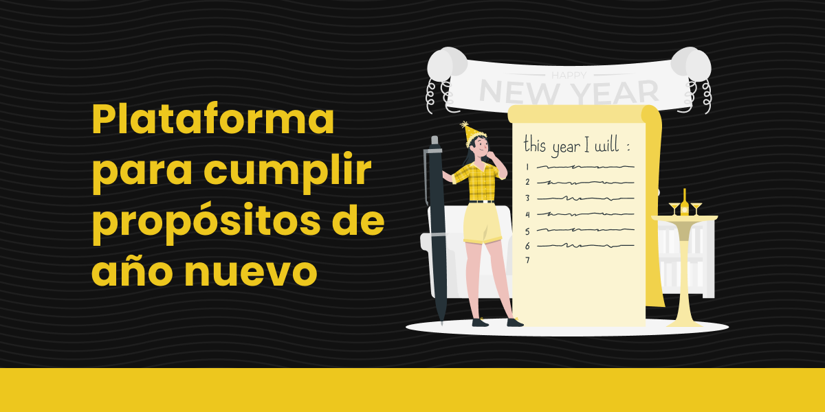 Plataforma para cumplir propósitos de año nuevo