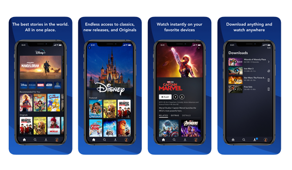 disney - mejores aplicaciones moviles de 2020